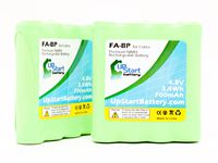 2 Pack - Replacement for Cobra GP35AAAK4BX Battery - Compatible with Cobra FA-BP Two-Way Radio Battery (700mAh 4.8V NI-MH)