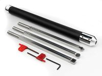 Simple Woodturning Tools Carbide Wood Lathe Tools Hollower, Rougher, Detailer and Comfortable Foam Grip Handle, USA Made, Stainless Steel