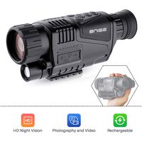 BNISE Night Vision Monocular 8x40 HD Camera Goggles Camcorder USB AV Output 328ft Viewing Distance for Animal Observation Research Camping Sightseeing