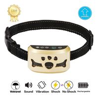 Dog Bark Collar -7 Adjustable Sensitivity and Intensity Levels-Dual Anti-Barking Modes Rechargeable/Rainproof/Reflective -No Barking Control Dog shock Collar for Small Medium Large Dogs