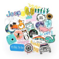 50PCS Waterproof Stickers for Laptop Water Bottles Skateboard Luggage Decal Graffiti Patches Decal (Style 3)