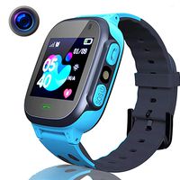 Smart Watch for Kids - Boys Girls Smartwatch Phone with LBS Tracker Voice Chat SOS Call Camera Alarm Clock Anti Lost Games Touch Screen Wrist Watch for Children Students Birthday Gifts (Blue)
