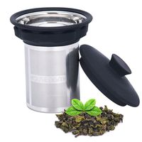 Extremely Fine Mesh Tea Infuser by House Again - Fits Standard Cups Mugs Teapots - Perfect Stainless Steel Filter for Brewing Steeping Loose Tea and Coffee, Large