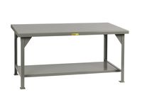 Little Giant WW-4284 Welded Steel Workbench, 1 Lower Shelf, 10,000 lb. Load Capacity, 34" x 84" x 42", Gray