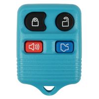 qualitykeylessplus Light Blue Remote Replacement 4 Button Keyless Entry FCC ID: CWTWB1U331 Free KEYTAG