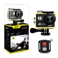 GJT GP1R 4K 25FPS Sports Action Camera with 18 Accessories,WiFi 12MP Ultra HD Camera 30M Waterproof,2 Inch LCD Screen DV Camcorder, 170 Degree Wide Angle Lens,with Remote Control, 2x1350mAh Batteries