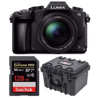 PANASONIC LUMIX G85 4K Mirrorless Camera with 12-60mm Power + SanDisk 128GB Extreme PRO & Waterproof Hardcase