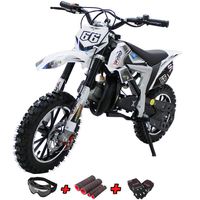 X-PRO Bolt 50cc Dirt Bike Gas Dirt Bike Kids Dirt Bikes Pit Bikes Youth Dirt Pitbike 50cc Mini Dirt Bike with Gloves, Goggle and Handgrip(Black)