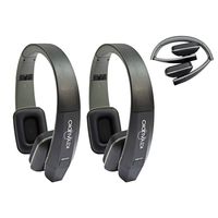 Key Audio 2 Two Channel Folding Adjustable Universal Rear Entertainment System Infrared Headphone Car TV Video Audio and Listening with Superior Sound Quality