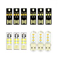 DaFuRui 12 pcs 4 Kinds of USB Light Keychain Super Bright LED Mini USB Port Portable Night Light for Laptop Keyboard Light