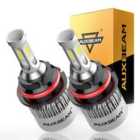 Auxbeam LED Headlight Bulbs F-S2 Series 9007 LED Headlight Bulb HB5 Super Bright COB LED Headlight Conversion Kit with 2 Pcs of 9007 Bulbs 72W 8000lm Hi-Lo Beam