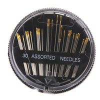 CJESLNA 30pcs Assorted Hand Sewing Needles Embroidery Mending Craft Quilt Sew Case