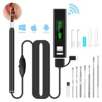 VITCOCO WiFi Ear Otoscope, Wireless Digital Ear Endoscope 1.3MP 720HD Ear Scope Camera with 6 Adjustable LED, Portable Visual Ear Wax Removal Tool for iPhone Android Smartphone Windows & Mac