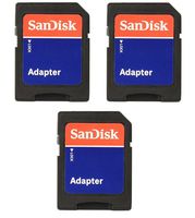 3-Pack SanDisk MicroSD To SD Memory Card Adapter