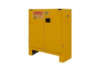 Durham 1030SL-50 Flammable Safety Cabinet with 2 Self Closing Door and Legs, 43" x 18" x 51-3/8", 30 gal Capacity, Yellow