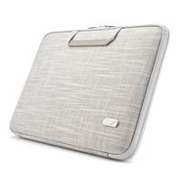 Cozistyle Smart Sleeve Case Linen Collection for 11" MacBook Air Impact-Resistant PC Hardshell (Ivory White, 15")