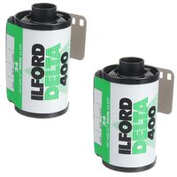 Ilford G 1748192 Delta Pro Fast Fine Grain Black and White Film, ISO 400, 35mm, 36 Exposures (2 Pack)