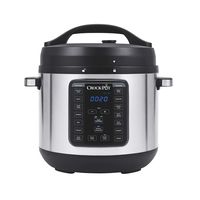 Crock-pot SCCPPC800-V1 8-Quart Multi-Use XL Express Crock Programmable Slow Cooker with Manual Pressure, Boil & Simmer, 8QT, Stainless Steel