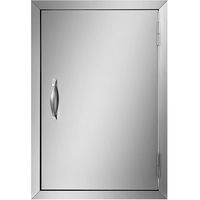 Mophorn BBQ Access Door 17Width x 24Height BBQ Island Door Brushed Stainless Steel Perfect for Outdoor Kitchen or BBQ Island