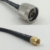 25 feet RFC240 KSR240 N MALE to SMA MALE Pigtail Jumper RF coaxial cable 50ohm High Quality Quick USA Shipping