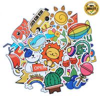 Stickers for Water Bottles,Aesthetic Laptop Stickers (50PCS) 100% Vinyl, Stylish and Beautiful, Cute Water Bottle Sticker, is The Best Gift for Children Or Friends.