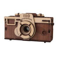 WHAT ON EARTH DIY Working Wood Pinhole Camera - Uses 35mm Film - 6" x 2.5" x 3.25"