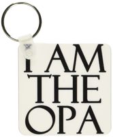 3dRose I Am The Opa Black Key Chains, Set of 2 (kc_193300_1)