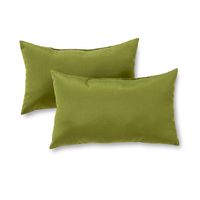 Greendale Home Fashions Rectangle Outdoor Accent Pillow (set of 2), Hunter Summerside