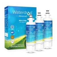 Waterdrop LT700P NSF 53&42 Certified Refrigerator Water Filter, Compatible with LG LT700P, ADQ36006101, Kenmore 469690, 9690, ADQ36006102, Advanced, Pack of 3