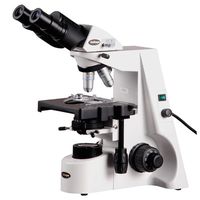 AmScope B690C-PL Siedentopf Binocular Compound Microscope, 40X-2500X Magnification, WH10x and WH25x Super-Widefield Eyepieces, Infinity Plan Objectives, Brightfield, Kohler Condenser, Double-Layer Mechanical Stage