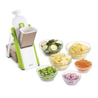 DASH DSM100GBGN04 Safe Slice Mandoline for Vegetables, Meal Prep & More with 30+ Presets & Thickness Adjuster, Green