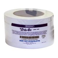Bel-Art Write-On White Label Tape; 40yd Length, ¹/₂ in. Width, 3 in. Core (Pack of 6) (F13483-0050)