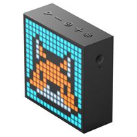 Divoom Timebox Evo Portable Bluetooth Pixel Art Speaker with 256 Programmable LED Panel 3.9 x 1.5 x 3.9 inches - Black