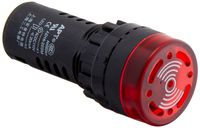 uxcell a14030300ux0160 Panel Mount ACDC 110V Red LED Buzzer Alarm Signal Indicator Light 2Pcs