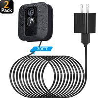 Power Adapter for Blink XT XT2 Outdoor & Indoor Camera, with 30 ft/9 m Weatherproof Cable Continuously Charging Blink Camera, No More Battery Changes (2 Pack)