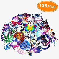 Laptop Car Stickers 135 Pcs,Graffiti Stickers Pack for Car, Laptop , Skateboard, Luggage , Waterproof Vinyl Stickers Car Decals Laptop Skins Bumper Stickers Bomb for Motorcycle Bicycle(Not Random)
