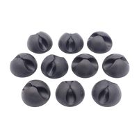 Generic Cable Clips & Cord Management Drops 3M Self Adhesive Stick On Organizer for Car USB iPhone Desk Black 10 Pack
