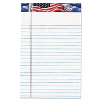 TOPS 75101 American Pride Writing Pad, Narrow, 5 x 8, White, 50 Sheets (Pack of 12)