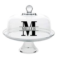 Personalized Glass Cake Stand - Personalized Cake Stand - Cake Dome - Personalized Cake Stand with Dome - Gift for Baker - Bridal Shower Gift - Wedding Gift - Custom Cake Stand - Dessert Stand