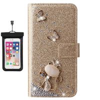 Flip Case for iPhone 7 Plus Shockproof Ultra Thin Protective Cover, Design Cell Mobile Phone Case with Free Waterproof Case