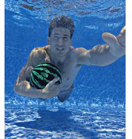 Watermelon Ball - The Ultimate Swimming Pool Game | Pool Ball for Under Water Passing, Dribbling, Diving and Pool Games for Teens, Kids, or Adults | 9 in. Ball Fills with Water
