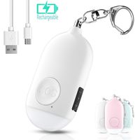 Safesound Personal Alarm Siren Song 1-Pack - 130dB Self Defense Alarm Keychain with Emergency LED Flashlight - Security Personal Protection Devices for Women Girls Kids and Elderly