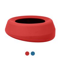 Kurgo K81063 No Spill Dog Travel Bowl | Portable No-Mess Water Bowl for Dogs | Splash Less Pet Bowl for Car Travel | Dog Travel Accessories | Splash Free Wander Water Bowl | 24 oz, Chili Red