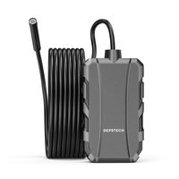 DEPSTECH Wireless Inspection Camera, 2.0 MP HD WiFi Borescope Waterproof Endoscope, 16 inch Focal Distance Snake Camera with Phone Holder for Android & iOS Smartphone Tablet-16.5FT