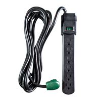 Go Green Power GG-16103M-12BK Surge Protector Cord, Black