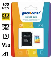 64GB Micro SD Card with Adapter,U3 A1 MicroSDXC Card 667X High Speed Up to 100MB/s UHS-I MicroSD UHS-1 Memory Card for Android Smartphone Nintendo Galaxy Fire and Gopro