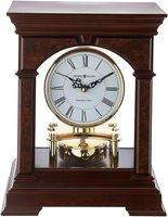 Howard Miller Statesboro Mantel Clock 635-167 - Cherry Bordeaux Wood & Quartz Single Chime Movement