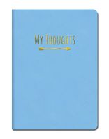Studio Oh! Medium Leatheresque Journal, My Thoughts Bobbidy-Bobbidy Blue