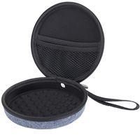 CD Player Case/Bag/Box, Hard Carrying Travel Storage Case Water Resistant with Portable Hand Strap, Headphone Hole, Compatible for HOTT CD Player 511/611/711/611T