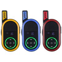 GYQ G1 Handheld FRS Two-Way Radios Portable Rechargeable Walkie Talkies 2 Miles UHF 400-470Mhz, 3 Packs